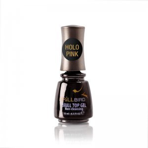 Brill Top Gel Holo Pink 15ML